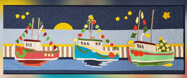 "I Saw Three Boats"  Bench Pillow / Table Runner Pattern