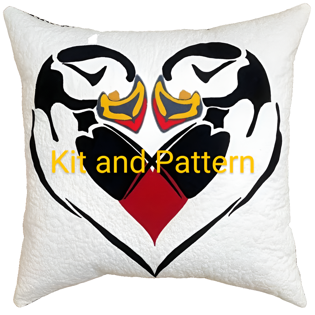 Be Still my Puffin Heart Kit (includes pattern)