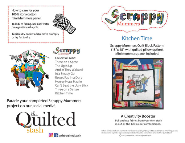 Scrappy Mummers Pattern and Panel Combo