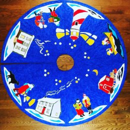 "Christmas 'Round the Harbour" Tree Skirt Pattern