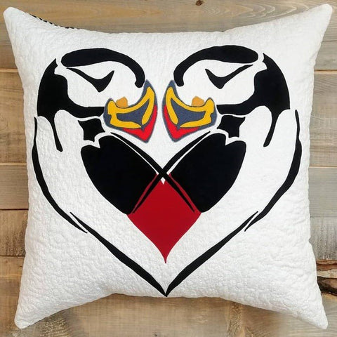 "Be Still My Puffin Heart" Pillow Pattern